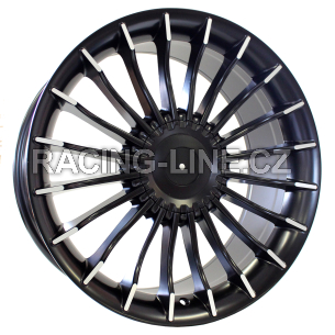 Alu kola Racing Line BK273, 20x8.5 10x112 ET25, černá + leštění