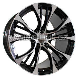 Alu kola Racing Line BK851, 21x11.5 5x120 ET38, černá + leštění (zátěžová)