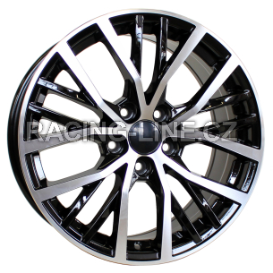 Alu kola Racing Line BK952, 17x7.5 5x100 ET45, černá + leštění