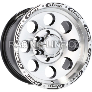 Alu kola Racing Line BY531, 16x10 6x139.7 ET-10, černá + leštění (zátěžová)