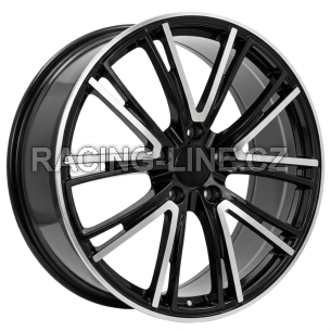 Alu kola Racing Line CQRGW1058, 21x11 5x130 ET65, černá + leštění (zátěžová)