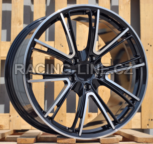Alu kola Racing Line CQRGW1058, 21x9.5 5x130 ET61, černá + leštění (zátěžová)
