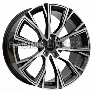 Alu kola Racing Line D1130, 19x9 5x112 ET40, černá + leštění