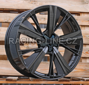 Alu kola Racing Line D1918, 19x8 5x108 ET40, černá + tmavé leštění
