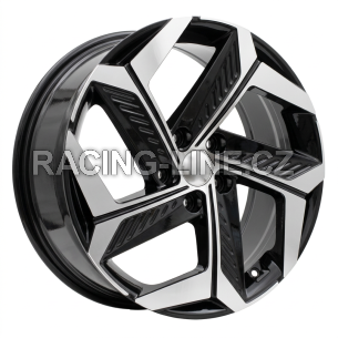 Alu kola Racing Line D1926, 18x7.5 5x114.3 ET51, černá + leštění