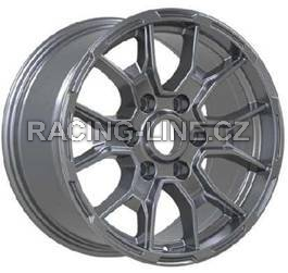 Alu kola Racing Line D1968, 20x9 6x135 ET35, šedivá matná + leštění (zátěžová)