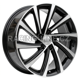 Alu kola Racing Line D2403, 18x8 5x112 ET45, černá + leštění
