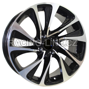 Alu kola Racing Line E1011, 17x7 4x108 ET25, černá + leštění