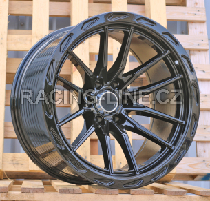 Alu kola Racing Line F3002, 22x11.5 6x139.7 ET-44, černá lesklá (zátěžová)