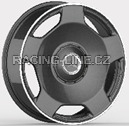 Alu kola Racing Line F5133, 22x10 5x130 ET36, černá matná + leštěný límec