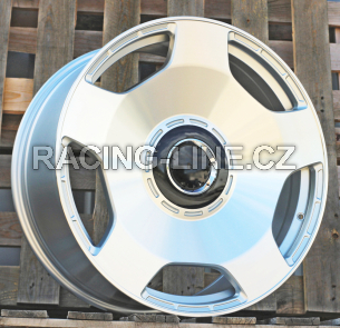 Alu kola Racing Line F5133, 22x10 5x130 ET36, stříbrná + leštění (zátěžová)