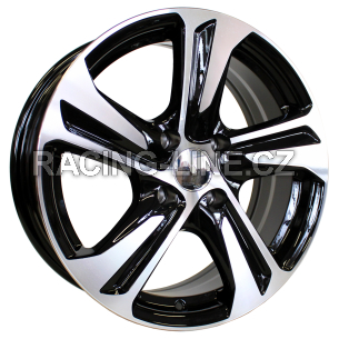 Alu kola Racing Line F5832, 15x6 5x98 ET25, černá + leštění celoroční použití