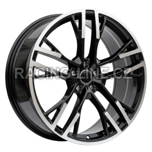 Alu kola Racing Line F726, 21x9 5x112 ET30, černá + leštění (zátěžová)