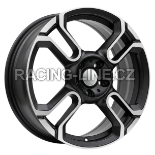 Alu kola Racing Line F8002, 18x7 5x112 ET54, černá matná + leštění