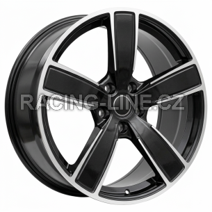 Alu kola Racing Line FB0472J, 21x9.5 5x130 ET46, černá + leštění (zátěžová)