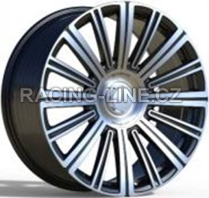 Alu kola Racing Line FB0620J, 22x10 5x112 ET45, černá + leštění (zátěžová)