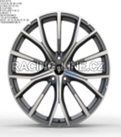 Alu kola Racing Line FB1573, 21x9 5x114.3 ET35, šedivá matná + leštění (zátěžová)