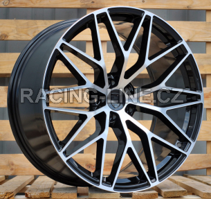 Alu kola Racing Line FB1705, 21x9.5 5x130 ET46, černá + leštění (zátěžová)