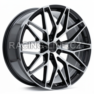Alu kola Racing Line FB1705, 21x9.5 5x130 ET46, černá + leštění (zátěžová)