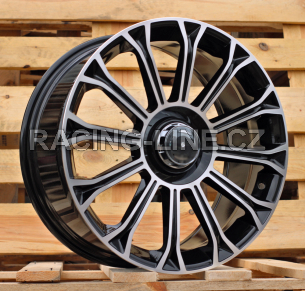 Alu kola Racing Line FBX003, 20x8.5 5x112 ET36, černá + leštění (zátěžová)