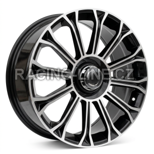 Alu kola Racing Line FBX003, 20x8.5 5x112 ET36, černá + leštění (zátěžová)