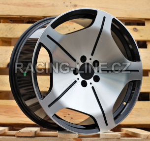 Alu kola Racing Line FBX035, 19x9.5 5x112 ET43, černá + leštění (zátěžová)