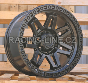 Alu kola Racing Line FBX053, 17x9 6x139.7 ET, černá matná (zátěžová)