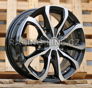 Alu kola Racing Line FBX079, 16x6.5 5x160 ET56, černá + leštění