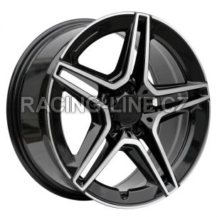 Alu kola Racing Line FBX142, 17x7.5 5x112 ET40, černá + leštění