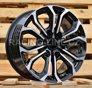 Alu kola Racing Line FBX198, 17x7.5 6x139.7 ET25, černá + leštění (zátěžová)
