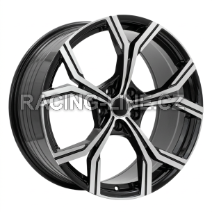 Alu kola Racing Line FBX201, 19x8.5 5x112 ET40, černá + leštění