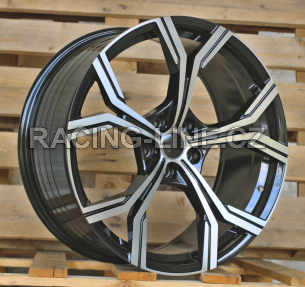 Alu kola Racing Line FBX201, 20x9 5x112 ET30, černá + leštění