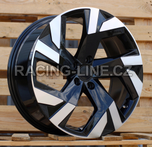 Alu kola Racing Line FBX230, 19x8 5x112 ET40, černá + leštění