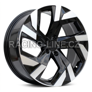 Alu kola Racing Line FBX230, 19x8 5x112 ET40, černá + leštění