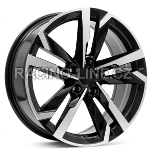 Alu kola Racing Line FBX254, 18x7.5 5x100 ET39, černá + leštění
