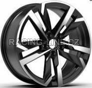 Alu kola Racing Line FBX254, 18x7.5 5x112 ET40, černá + leštění
