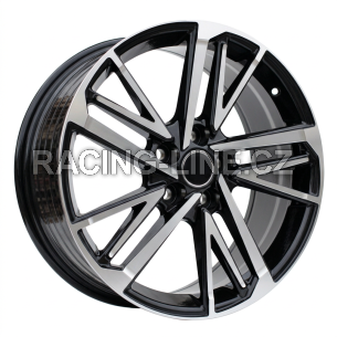 Alu kola Racing Line FBX255, 18x8 5x114.3 ET50, černá + leštění