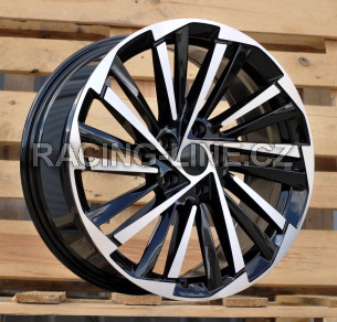 Alu kola Racing Line FBX261, 19x8 5x112 ET44, černá + leštění