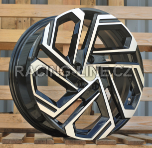 Alu kola Racing Line FBX345, 18x7.5 5x114.3 ET51, černá + leštění