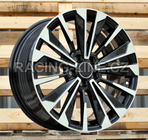 Alu kola Racing Line FBX374, 17x7.5 5x114.3 ET40, černá + leštění