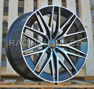 Alu kola Racing Line FBX387, 22x11.5 5x112 ET53, černá + leštění (zátěžová)