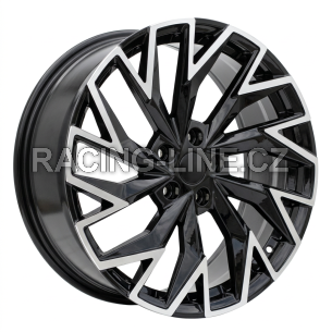 Alu kola Racing Line FBX423, 19x8 5x112 ET44, černá + leštění