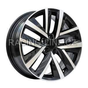 Alu kola Racing Line FBX515, 17x6.5 5x100 ET34, černá + leštění