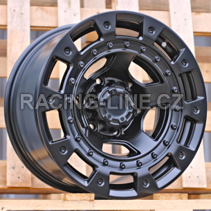Alu kola Racing Line FBX563, 17x9 6x139.7 ET-1, černá matná