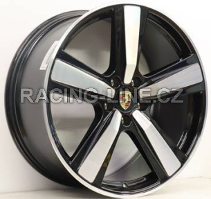 Alu kola Racing Line FC021, 22x10 5x130 ET48, černá + leštění