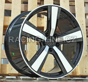 Alu kola Racing Line FC021, 22x11.5 5x130 ET61, černá + leštění (zátěžová)