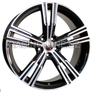 Alu kola Racing Line FE184, 18x8 5x108 ET52, černá + leštění