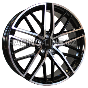 Alu kola Racing Line FE248, 20x9.5 5x112 ET22, černá + leštění