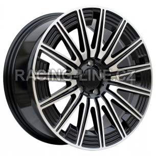Alu kola Racing Line FLB005, 18x8 5x112 ET43, černá + leštění