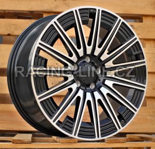 Alu kola Racing Line FLB005, 20x9.5 5x112 ET51, černá + leštění (zátěžová)